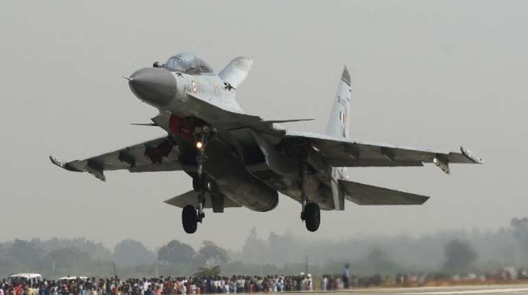 IAF's SU-30, hawk jets carry out drills in civilian airfields in eastern India IAF's SU-30, hawk jets carry out drills in civilian airfields in eastern India