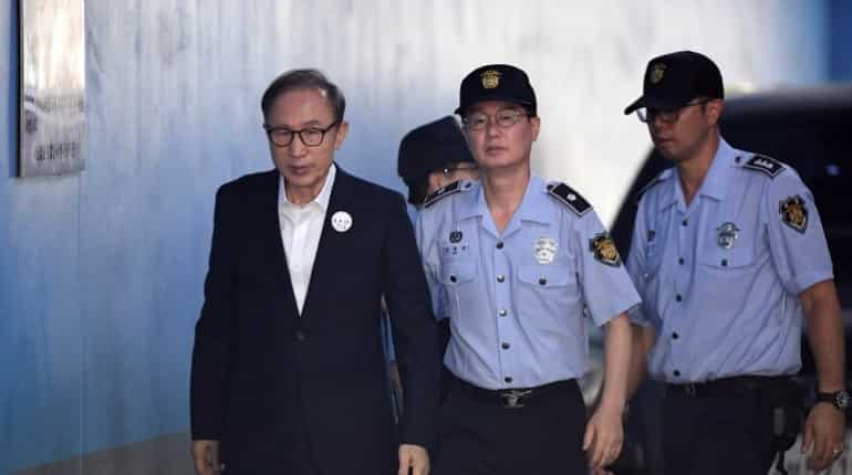 Former South Korean president Lee Myung-bak gets bail in corruption case Former South Korean president Lee Myung-bak gets bail in corruption case