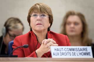 UN rights chief Michelle Bachelet says sanctions have worsened Venezuela crisis