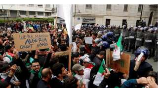 Thousands of Algerian students protest, calling for overthrow of the 'system'