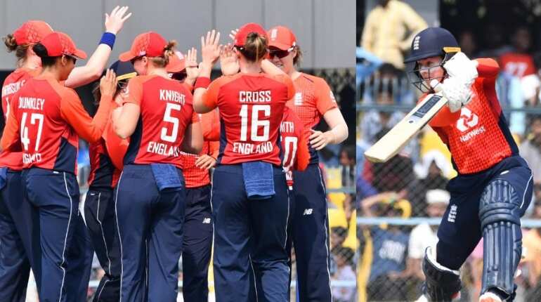 England beat India by 1 run in 3rd women's T20 match; win series 3-0
