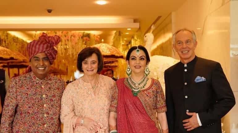 Akash Ambani-Shloka Mehta wedding: Tony Blair, Aamir Khan are among guests Akash Ambani-Shloka Mehta wedding: Tony Blair, Aamir Khan are among guests