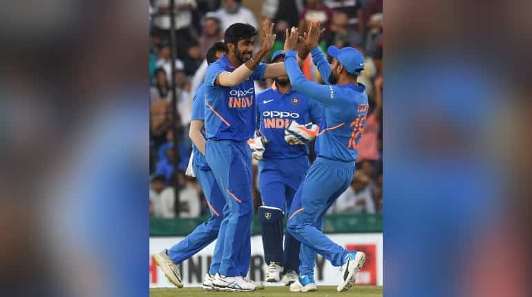 Watch: Jasprit Bumrah hits sixer, Virat Kohli dances in dressing room Watch: Jasprit Bumrah hits sixer, Virat Kohli dances in dressing room