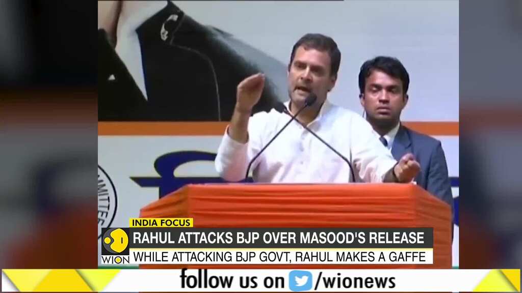 Rahul Gandhi calling JeM chief as 'Masood Azhar Ji' sparks row