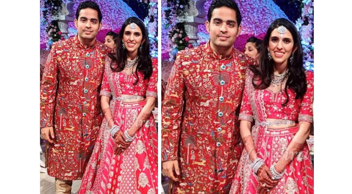 Newlyweds Akash Ambani, Shloka Mehta looked like a million bucks at their reception party Newlyweds Akash Ambani, Shloka Mehta looked like a million bucks at their reception party