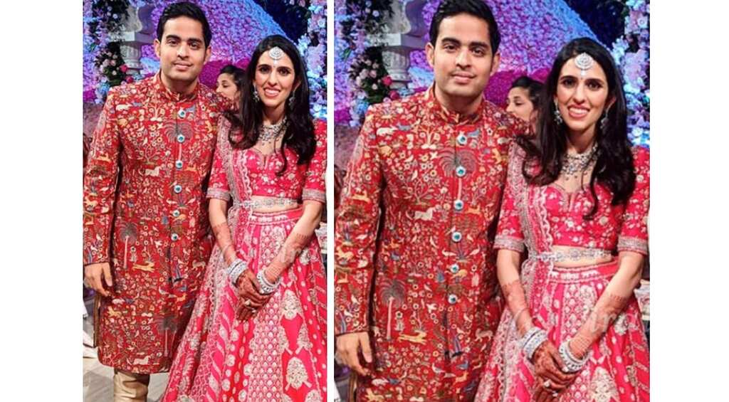 Newlyweds Akash Ambani, Shloka Mehta looked like a million bucks at their reception party