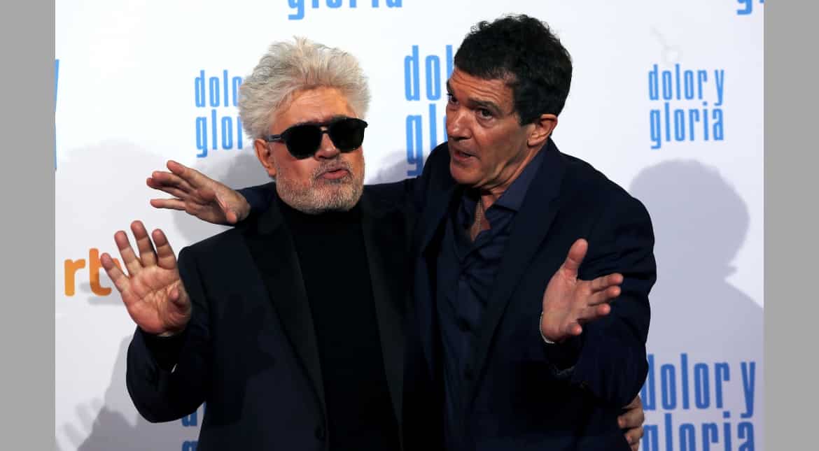 Director Almodovar and Banderas engage in a banter