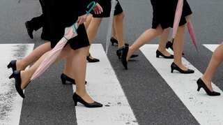 Japanese women mobilise online against having to wear high heels to work