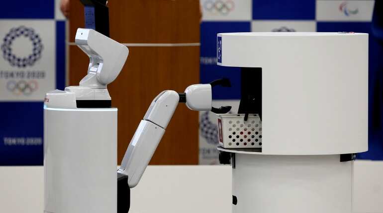 Robots will guide viewers to seats and provide event info
