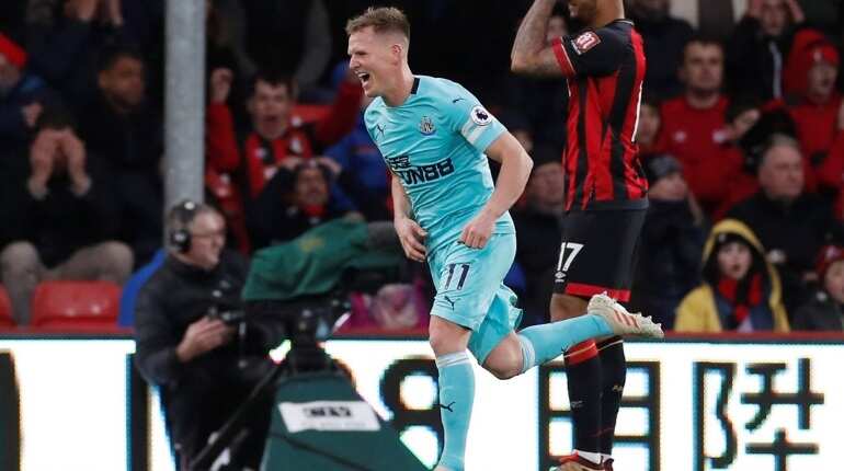 Matt Ritchie's last-gasp equaliser helps Newcastle draw at Bournemouth