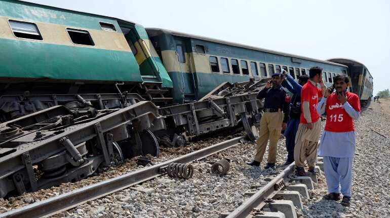 30 killed, 50 injured as passenger trains collide in Pakistan's Sindh province