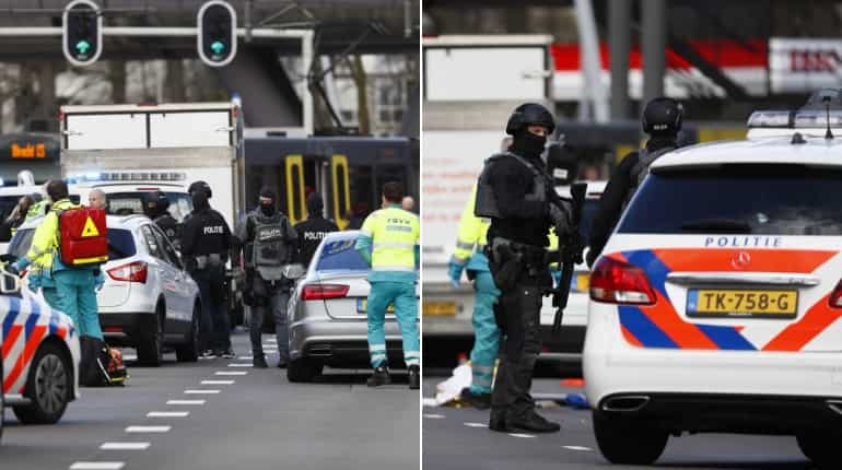 Gunman opens fire on a tram in Holland's Utrecht city; 1 dead; several injured Gunman opens fire on a tram in Holland's Utrecht city; 1 dead; several injured