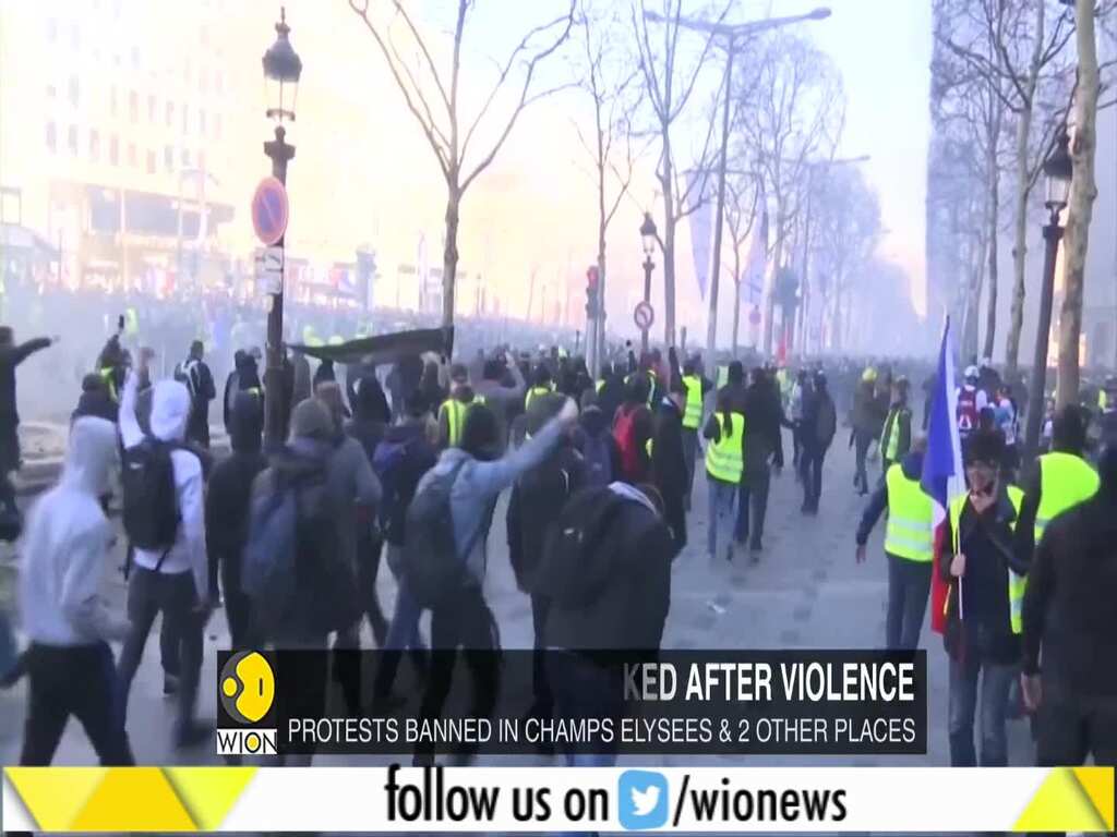 France's Prime Minister announces ban on yellow vest protests