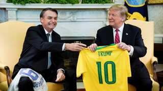Bolsonaro compliments Trump who replies Brazil could join NATO
