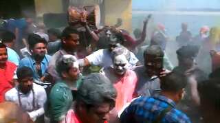 Holi 2019: In Varanasi, people celebrate with pyre ashes