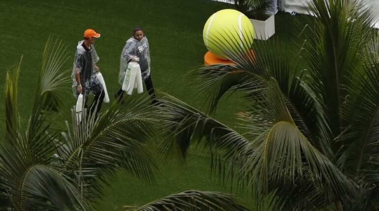 Incessant rain washes out opening day of Miami Open