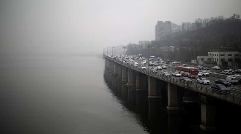 'Pollutants wafted in from China and North Korea'