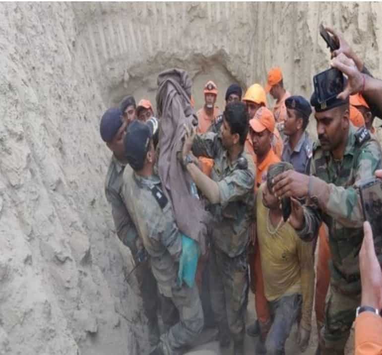 Toddler successfully rescued from 60-foot borewell in Haryana