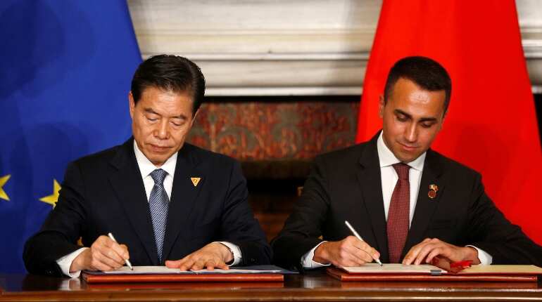 Call for European Union veto as Germany eyes Italy's China deal warily