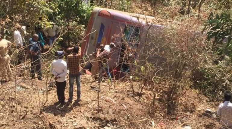 Maharashtra: 6 killed, 45 injured in bus accident near Trimbakeshwar in Palghar district