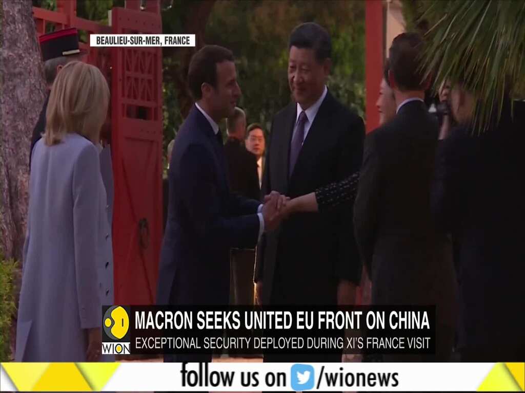 China's President Xi Jinping & France's President Emmanuel Macron meets for official talks