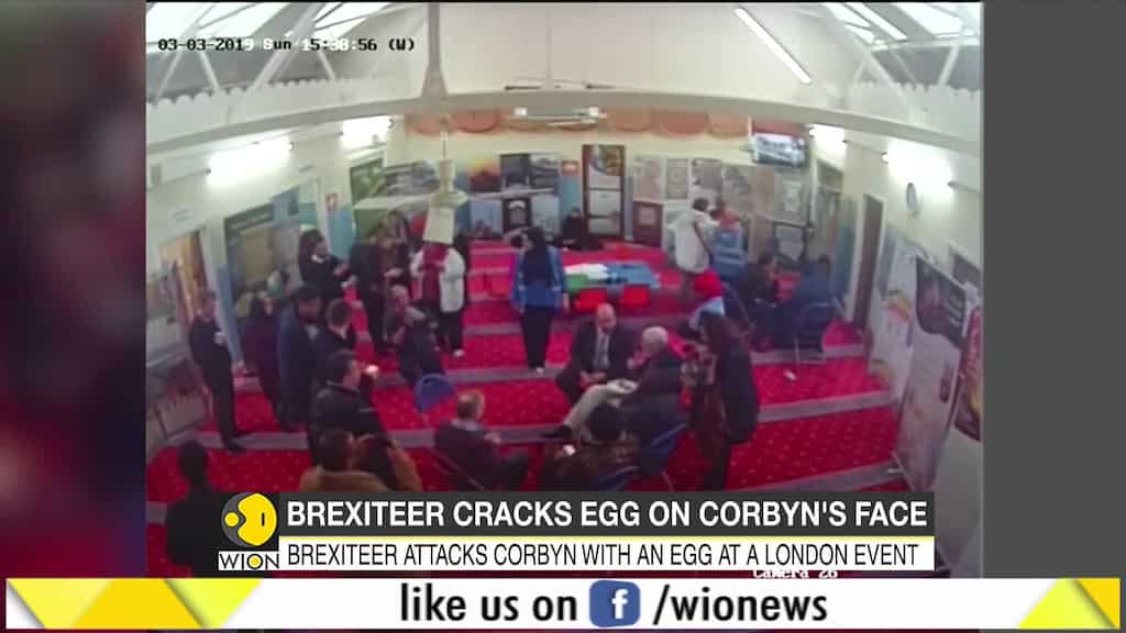 Brexiteer jailed for hitting UK opposition Labour leader Jeremy Corbyn with an egg