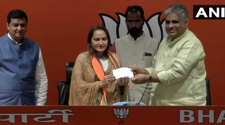 Veteran actor, former MP Jaya Prada joins the BJP Veteran actor, former MP Jaya Prada joins the BJP