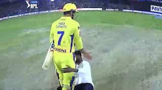 See pictures! Fan invades pitch to meet Chennai skipper MS Dhoni