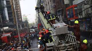 Bangladesh arrests owners of blaze-hit Dhaka tower