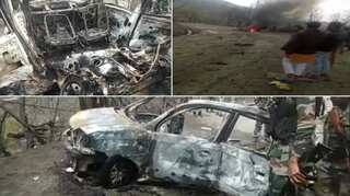 Blast inside car on Jammu-Srinagar highway; no casualties reported