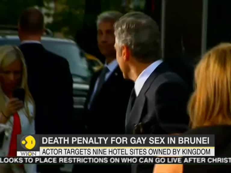 George Clooney calls to boycott Brunei-owned hotels