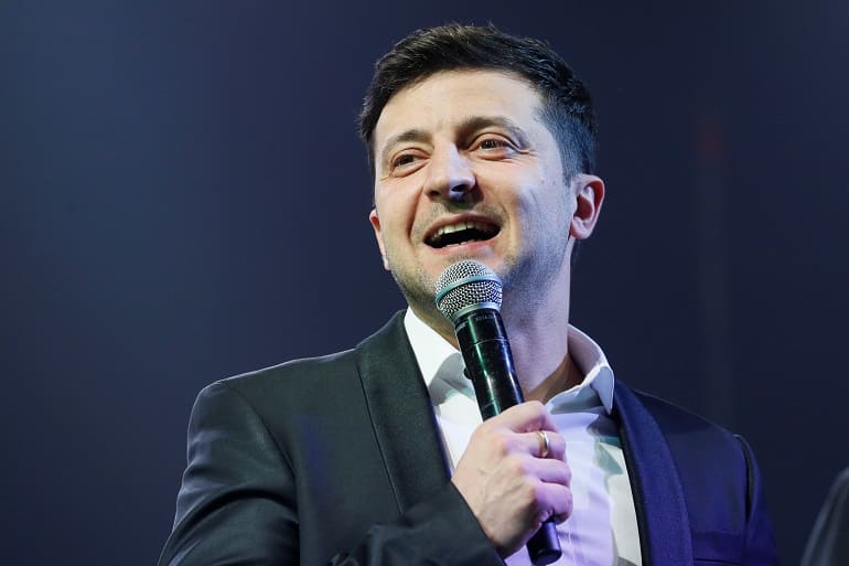 On course for election win, Ukraine president offers alliance with rockstar Svyatoslav Vakarchuk's party