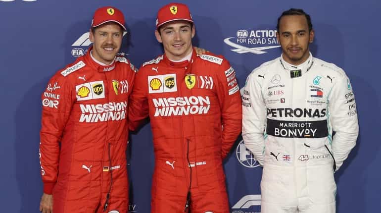 Ferrari's Charles Leclerc storms to first F1 pole in Bahrain Ferrari's Charles Leclerc storms to first F1 pole in Bahrain