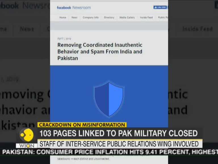 Facebook cracked down 103 pages linked to Pak military