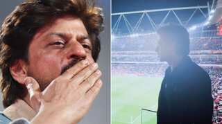 Bollywood star Shah Rukh Khan attends Premier League match and roots for his fan, see pics