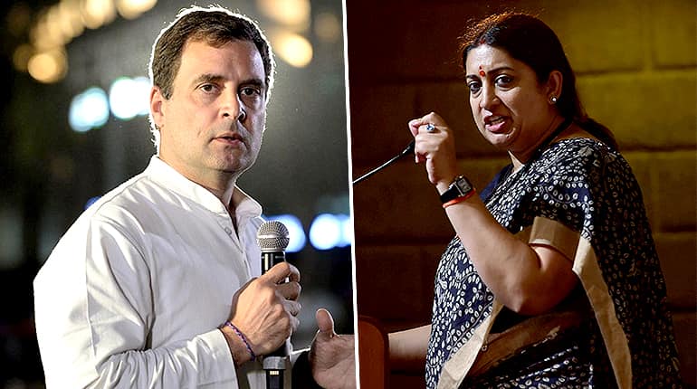 Amethi's battle royale: Smriti Irani to take on Rahul Gandhi again Amethi's battle royale: Smriti Irani to take on Rahul Gandhi again