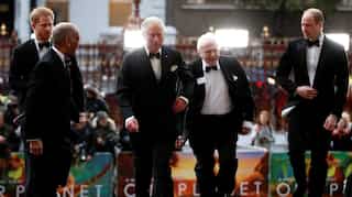 Prince Charles and his sons William and Harry attend Netflix 'Our Planet' premiere