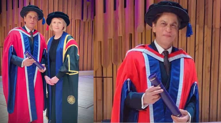 Shah Rukh Khan receives an honorary doctorate from University of Law London Shah Rukh Khan receives an honorary doctorate from University of Law London