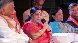 Rahul Gandhi should renounce SPG security if terror not an issue: Swaraj