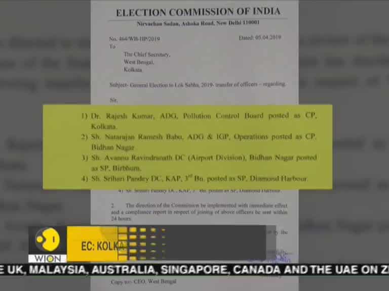 EC: Kolkata Police commissioner, 3 Bengal cops replaced