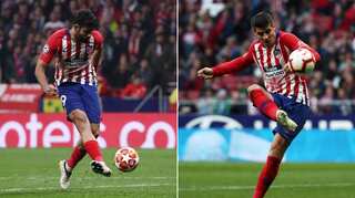 Atletico Madrid's Diego Costa and Alvaro Morata fit to face Barcelona