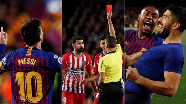 Luis Suarez and Lionel Messi late-show sinks 10-man Atletico Madrid Luis Suarez and Lionel Messi late-show sinks 10-man Atletico Madrid