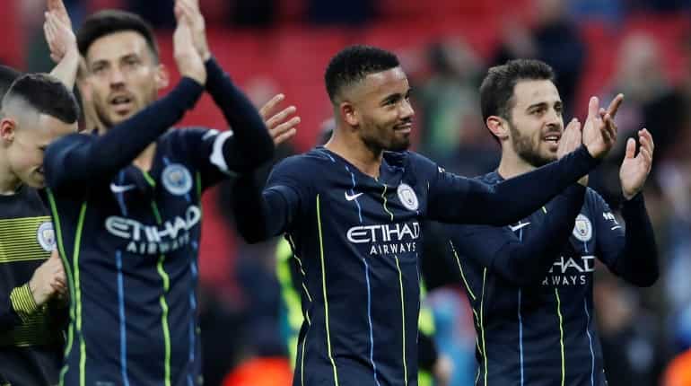 Quadruple still on as Jesus heads Manchester City into FA Cup final