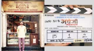 Irrfan Khan says 'coming back to entertain you' with a photo from the set of 'English Medium'