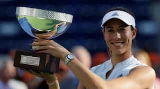 Garbine Muguruza retains Monterrey title as injured Azarenka retires