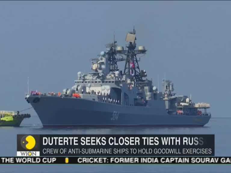 Russian Warships arrive in Philippines as Manila distances itself from US