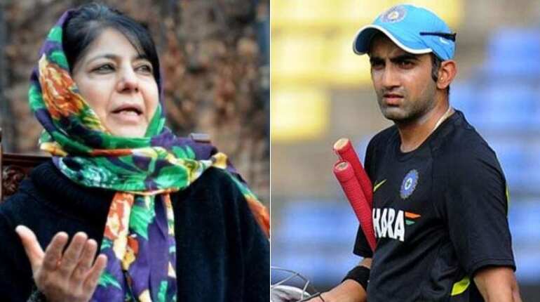 There is a wave in this country, if she doesn’t flow with it, she'll drown: Gambhir to Mehbooba Mufti
