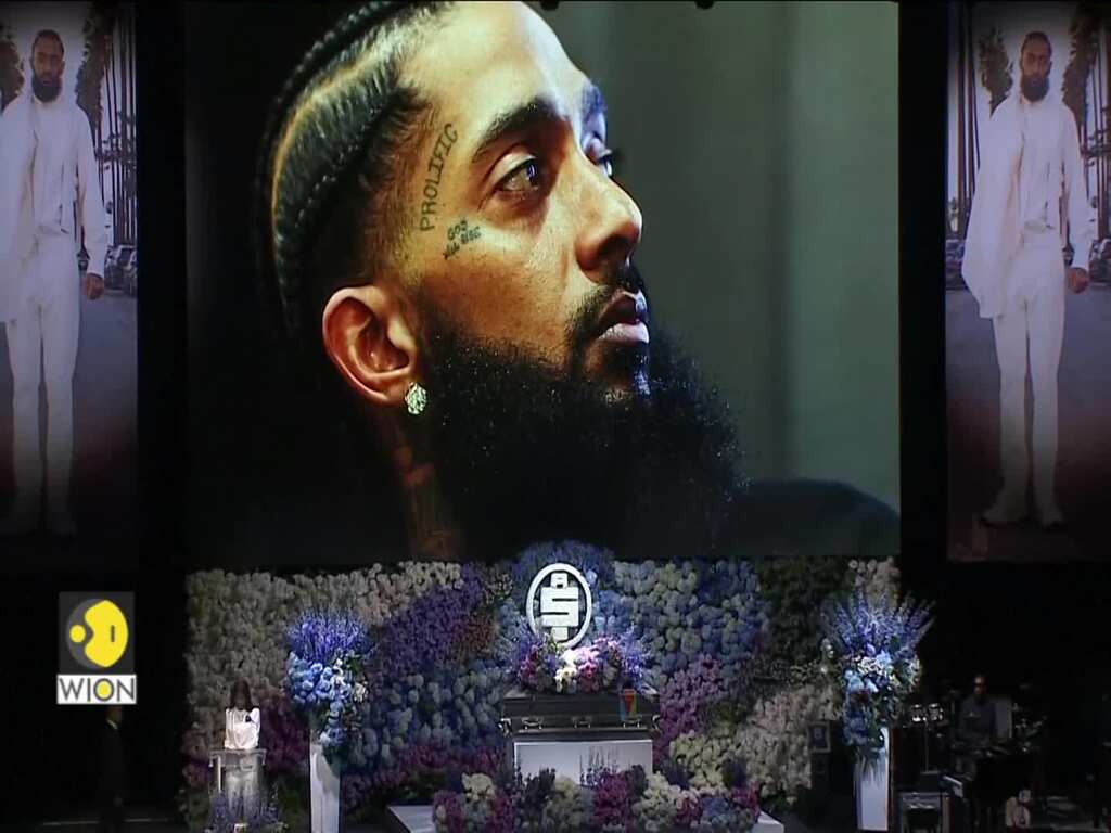 Thousands gather in Los Angeles for Nipsey Hussle memorial service
