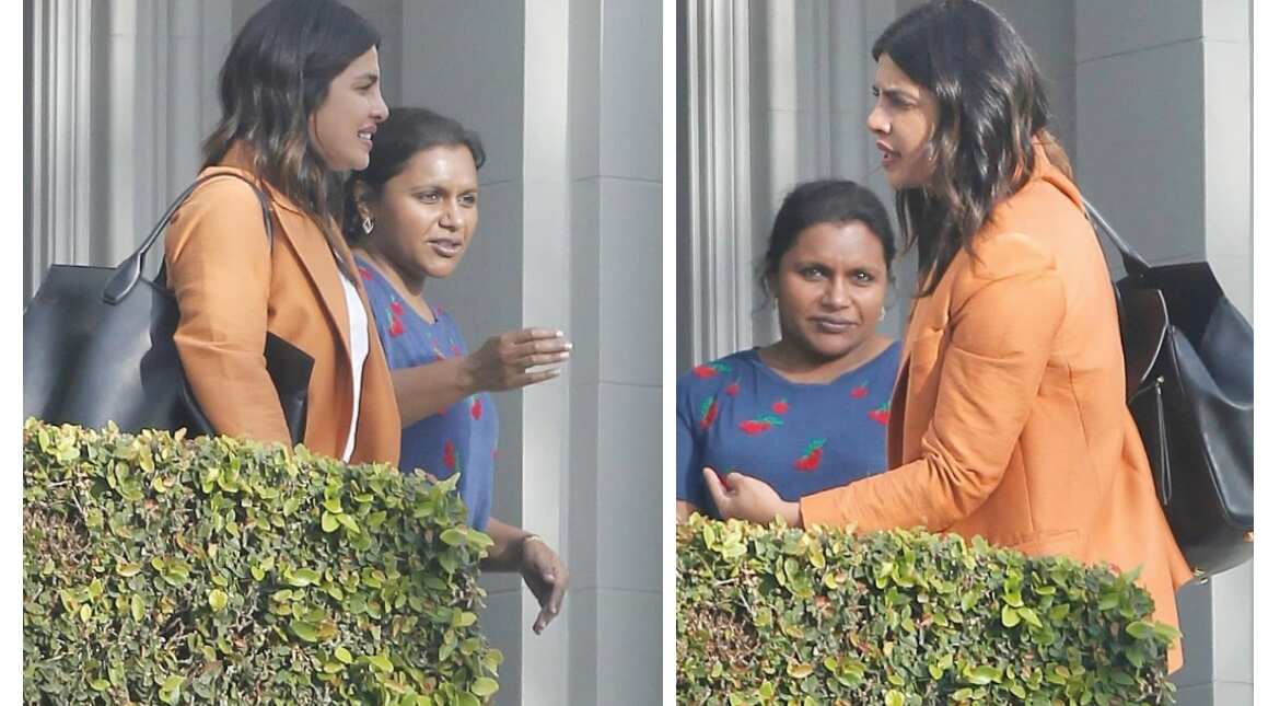 Priyanka Chopra and Mindy Kaling spotted out and about in Los Angeles together Priyanka Chopra and Mindy Kaling spotted out and about in Los Angeles together