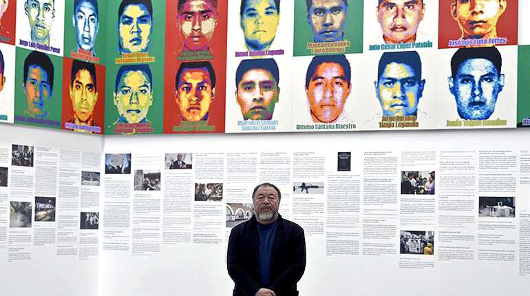 Ai Weiwei unveils Lego portraits of Mexico's missing students